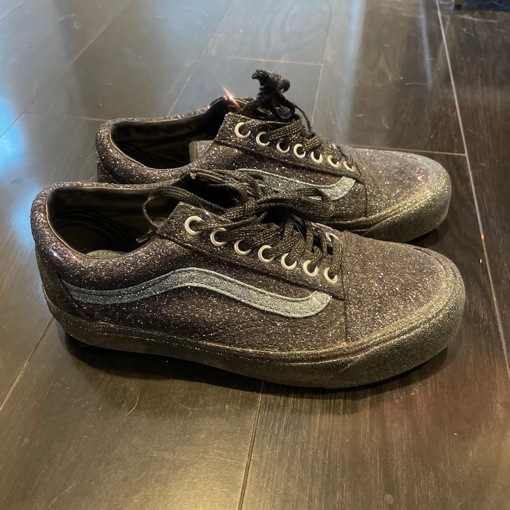 Vans X Opening Ceremony Black Glitter Old School LX